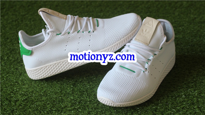 Adidas x Pharrell Williams Tennis Hu White Green BA7828